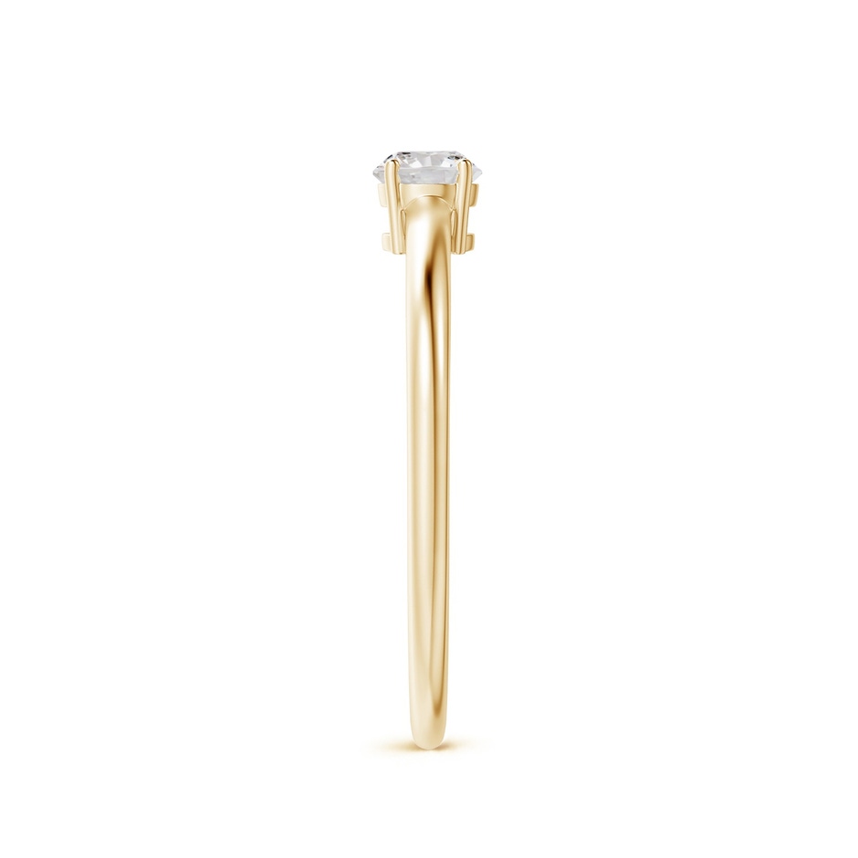 4mm IJI1I2 Round Diamond Solitaire Engagement Ring in Yellow Gold side 299
