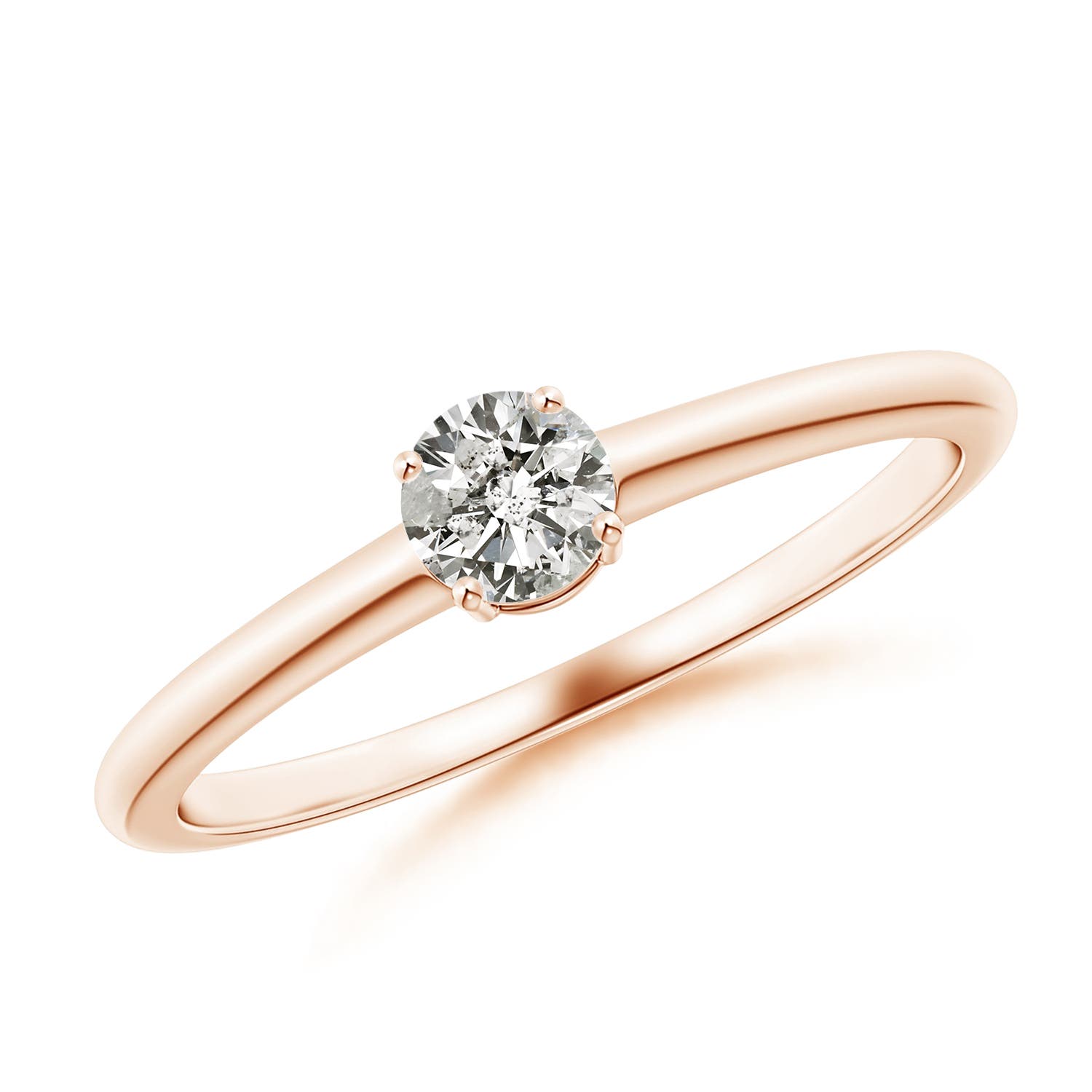 K, I3 / 0.23 CT / 14 KT Rose Gold