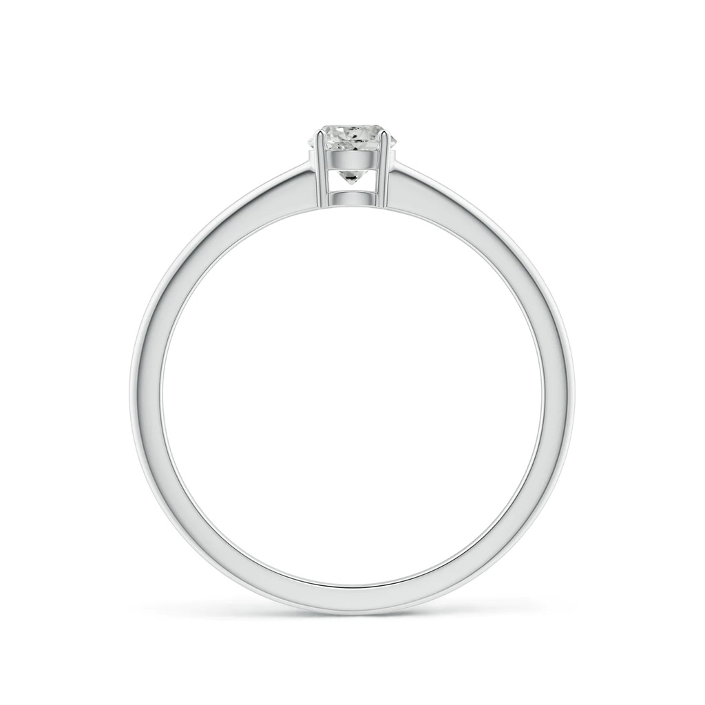 4mm KI3 Round Diamond Solitaire Engagement Ring in S999 Silver - side 199