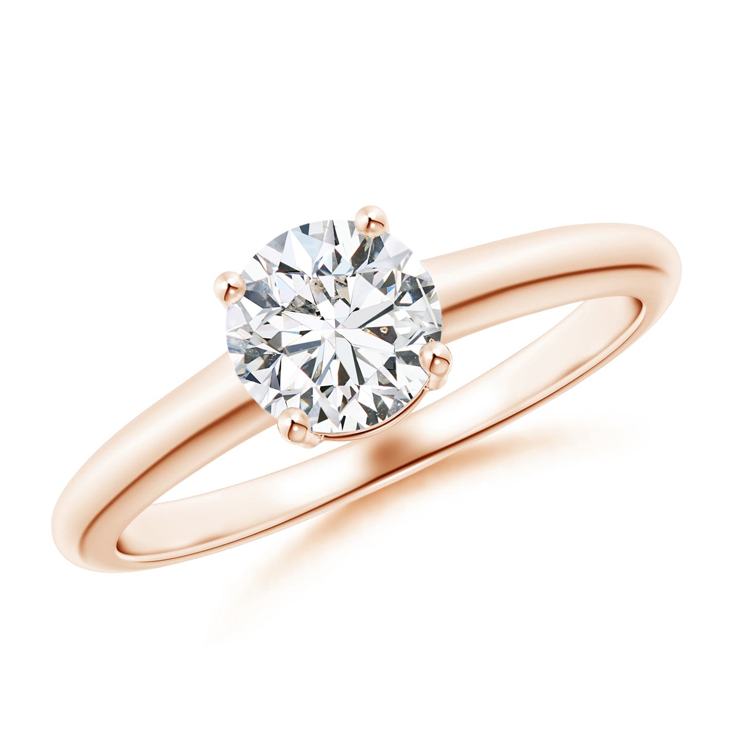 H, SI2 / 0.72 CT / 14 KT Rose Gold