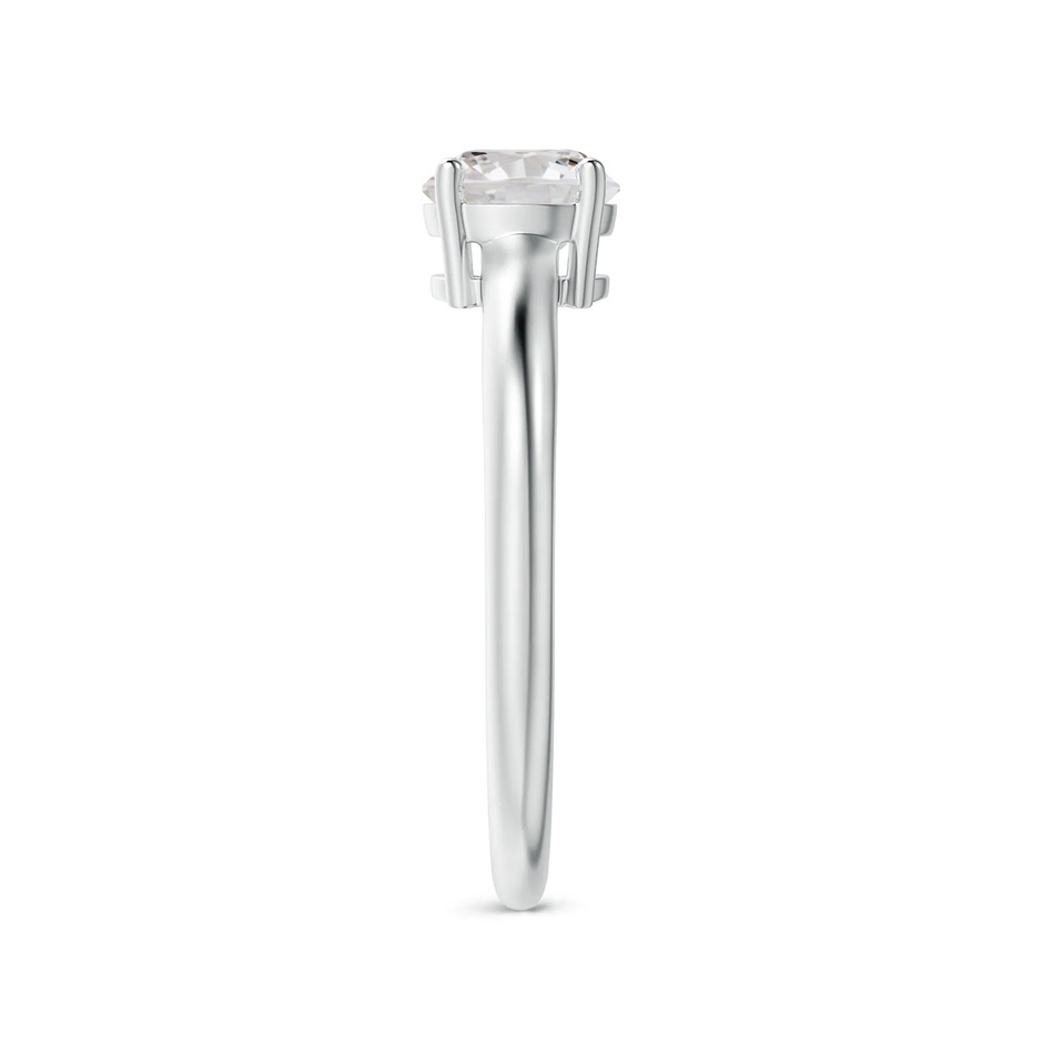 5.8mm IJI1I2 Round Diamond Solitaire Engagement Ring in S999 Silver side 299