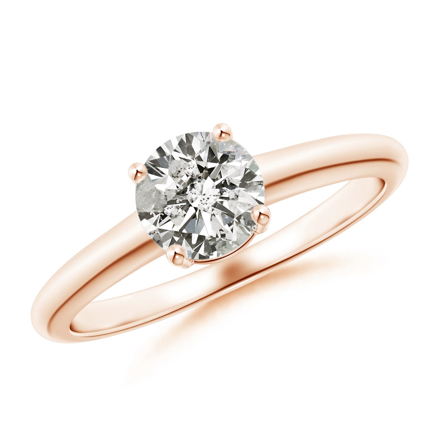 K, I3 / 0.72 CT / 14 KT Rose Gold