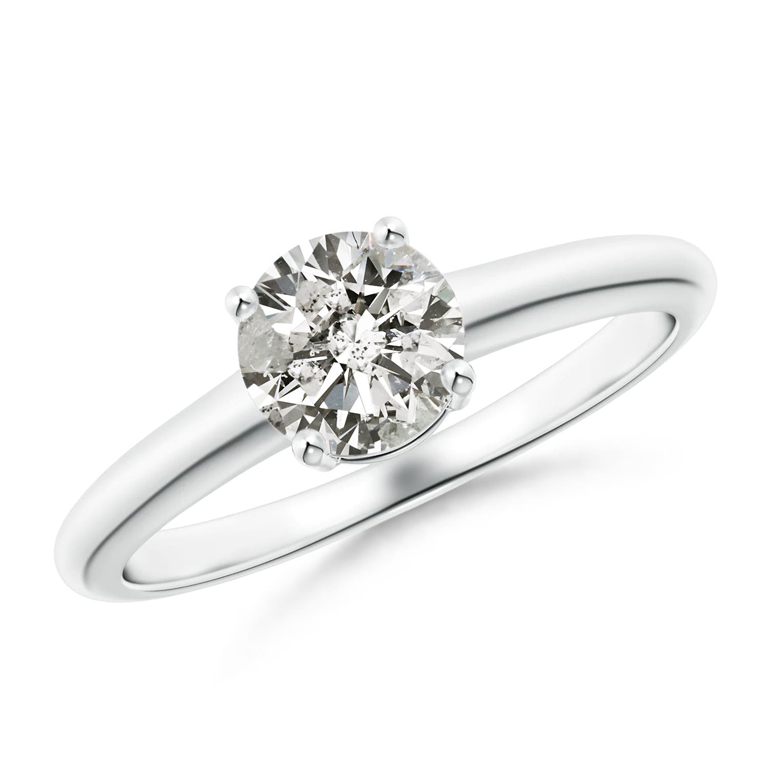 K, I3 / 0.72 CT / 14 KT White Gold