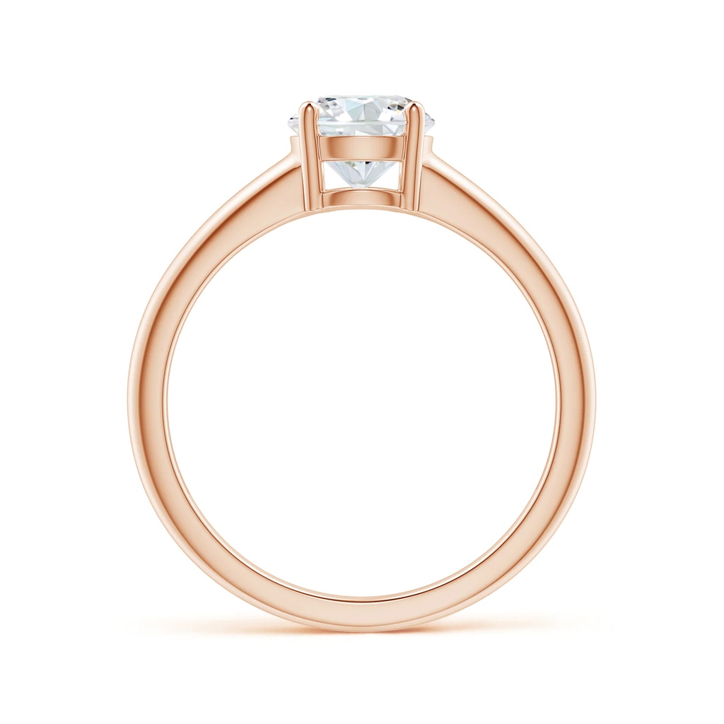 6.4mm GVS2 Round Diamond Solitaire Engagement Ring in Rose Gold Side 199