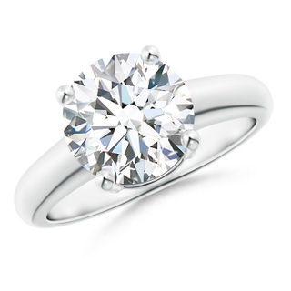 9.2mm GVS2 Round Diamond Solitaire Engagement Ring in P950 Platinum