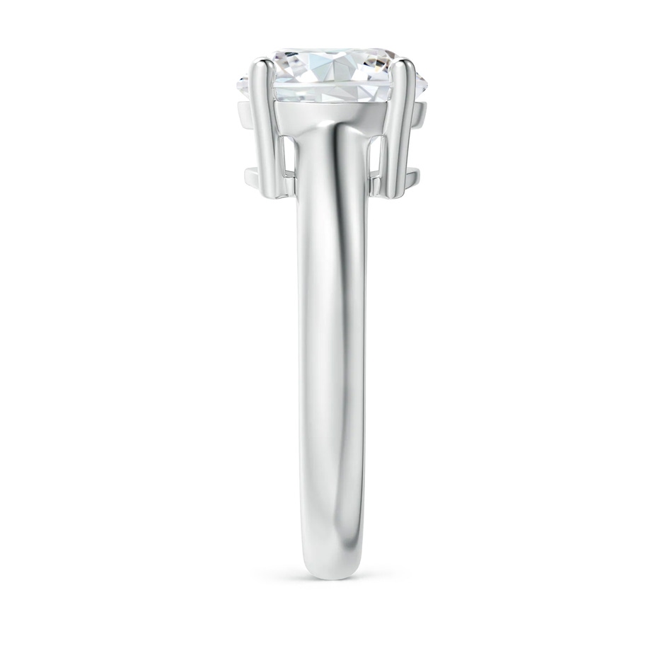 9.2mm GVS2 Round Diamond Solitaire Engagement Ring in S999 Silver side 299