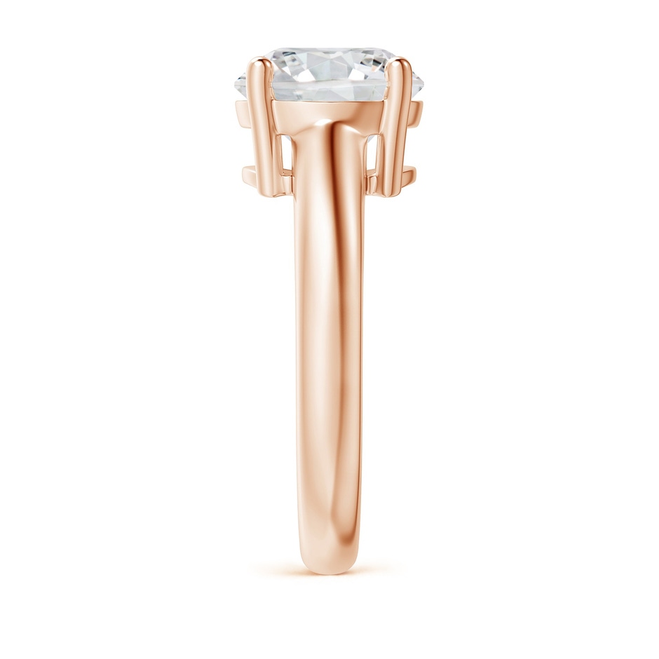 9.2mm HSI2 Round Diamond Solitaire Engagement Ring in Rose Gold side 299