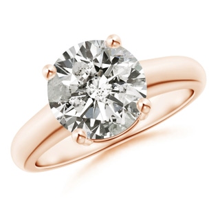 9.2mm KI3 Round Diamond Solitaire Engagement Ring in 9K Rose Gold