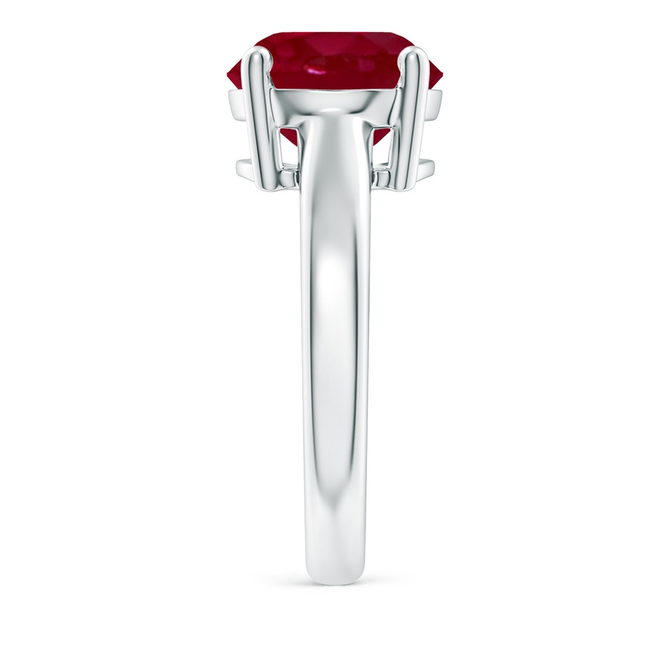 10mm AA Round Ruby Solitaire Engagement Ring in P950 Platinum side 299