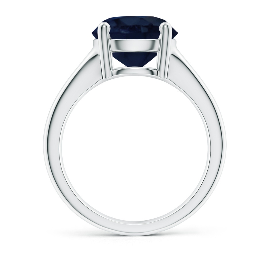 10mm A Round Blue Sapphire Solitaire Engagement Ring in P950 Platinum side 199