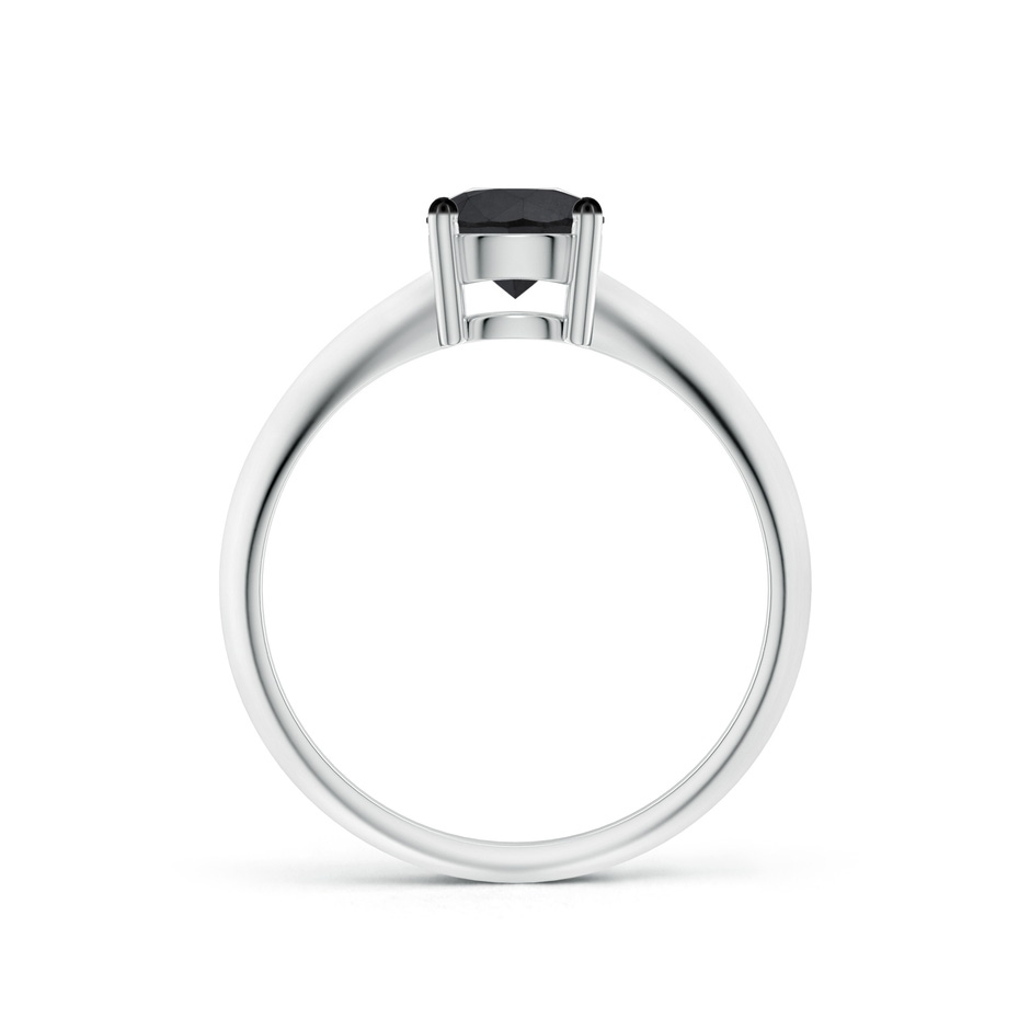 5.8mm AA Prong-Set Enhanced Black Diamond Solitaire Engagement Ring in P950 Platinum product image