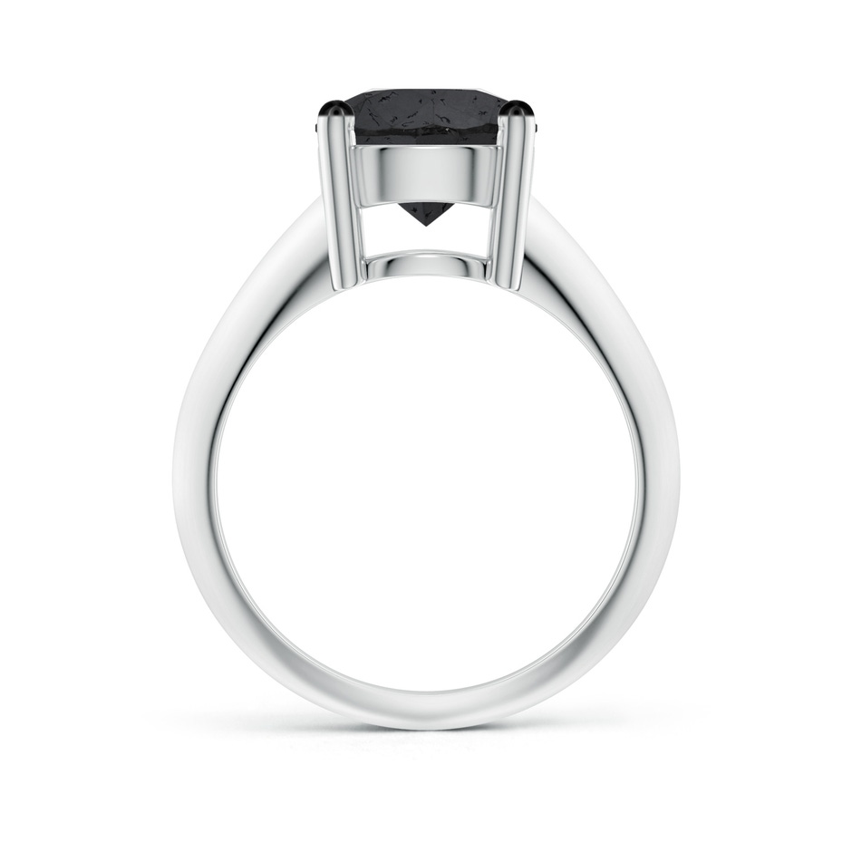 9.2mm A Prong-Set Enhanced Black Diamond Solitaire Engagement Ring in White Gold product image