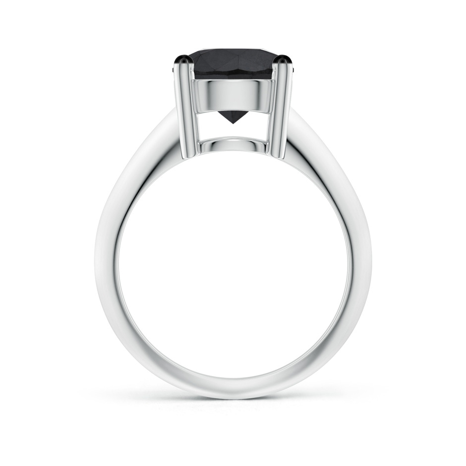 9.2mm AA Prong-Set Enhanced Black Diamond Solitaire Engagement Ring in White Gold product image