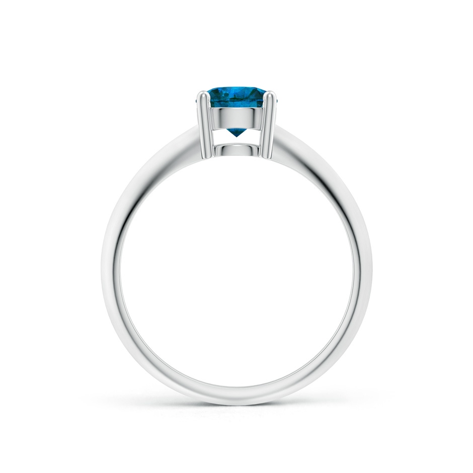 5.8mm AAA Prong-Set Blue Diamond Solitaire Engagement Ring in P950 Platinum side-1