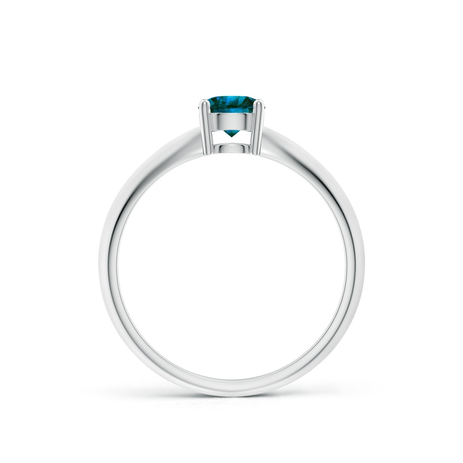 5mm AA Prong-Set Blue Diamond Solitaire Engagement Ring in P950 Platinum side-1