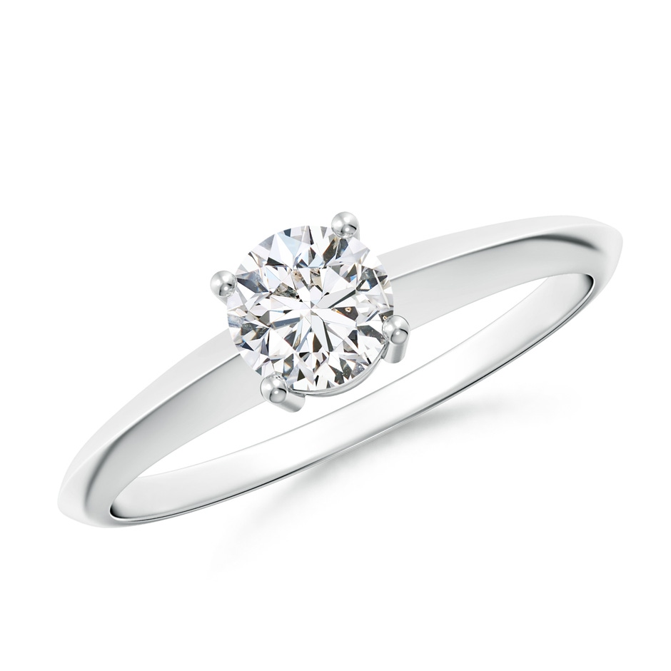 5mm HSI2 Prong-Set Diamond Solitaire Engagement Ring in White Gold 