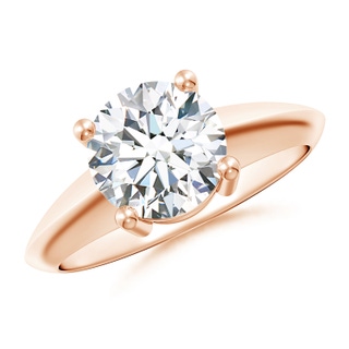 8mm GVS2 Prong-Set Diamond Solitaire Engagement Ring in 9K Rose Gold