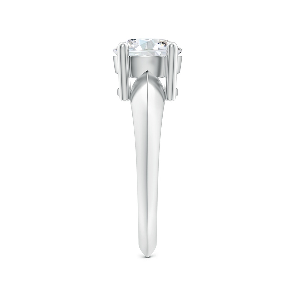 8mm GVS2 Prong-Set Diamond Solitaire Engagement Ring in P950 Platinum body-hand