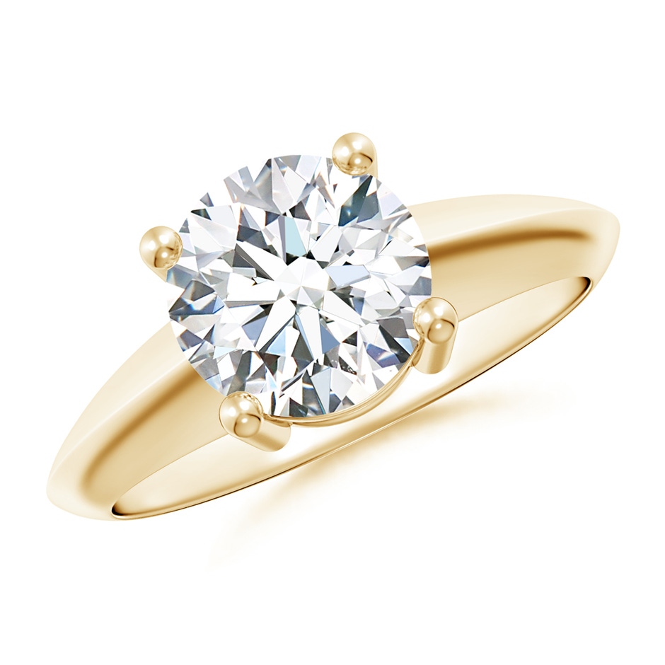 8mm GVS2 Prong-Set Diamond Solitaire Engagement Ring in Yellow Gold 