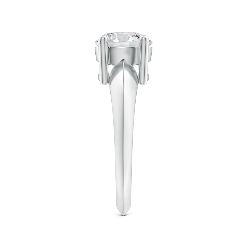 8mm HSI2 Prong-Set Diamond Solitaire Engagement Ring in White Gold body-hand