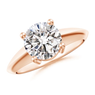 8mm IJI1I2 Prong-Set Diamond Solitaire Engagement Ring in 9K Rose Gold