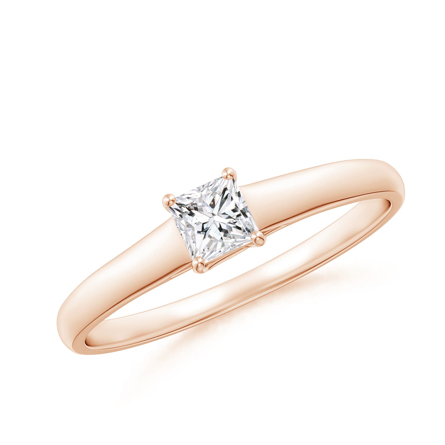 H, SI2 / 0.25 CT / 14 KT Rose Gold