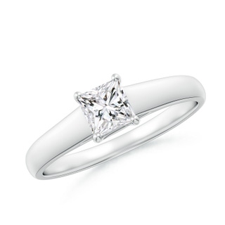4.4mm HSI2 Princess-Cut Diamond Solitaire Engagement Ring in White Gold
