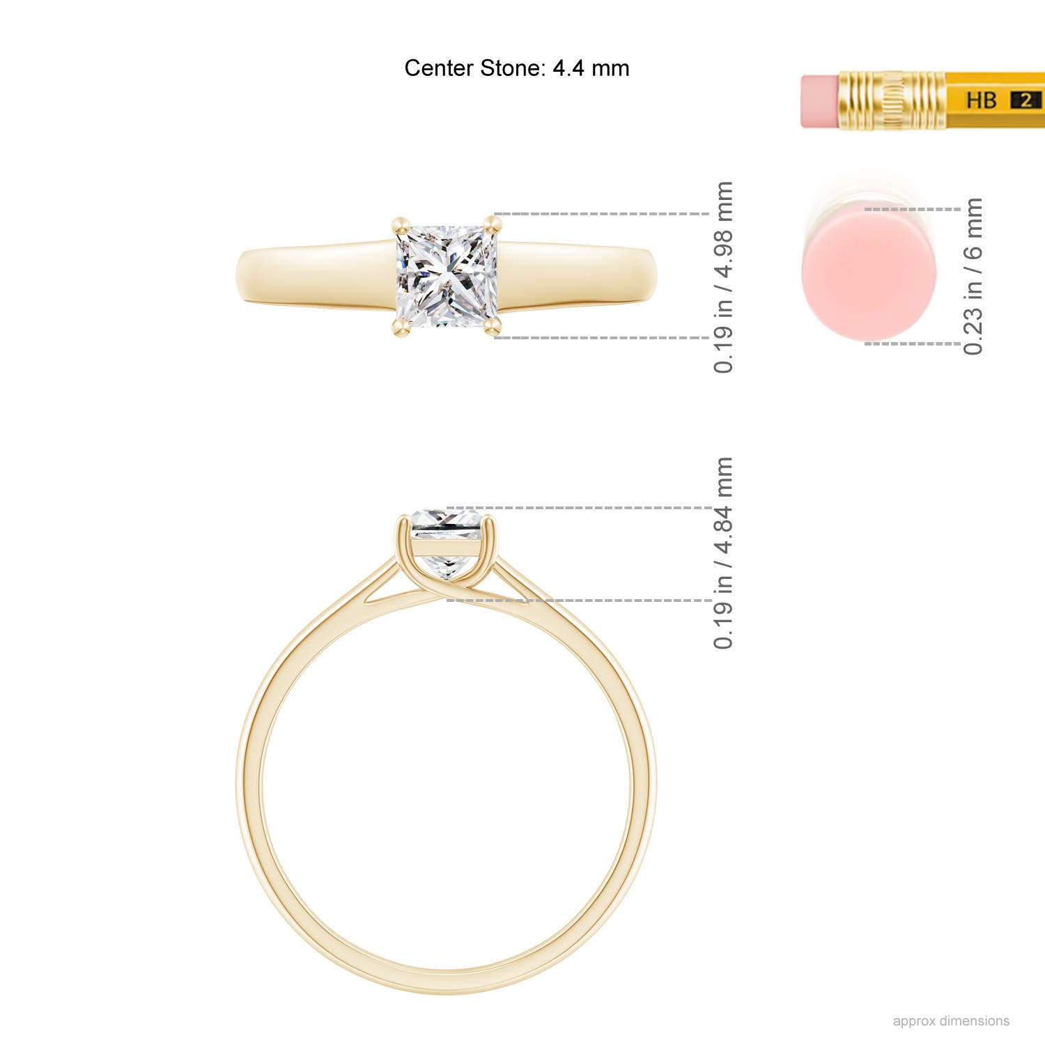 I-J, I1-I2 / 0.5 CT / 14 KT Yellow Gold