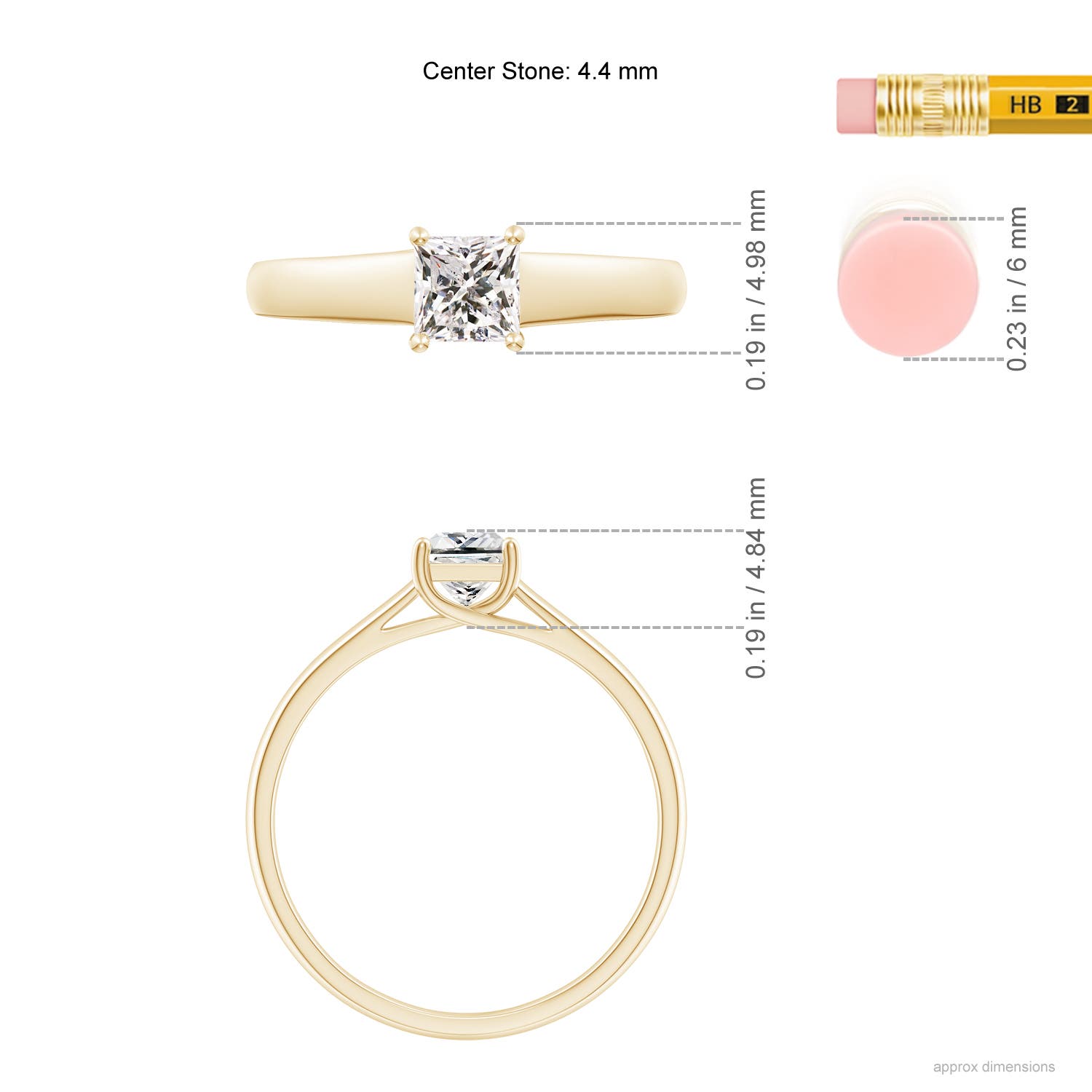 K, I3 / 0.5 CT / 14 KT Yellow Gold