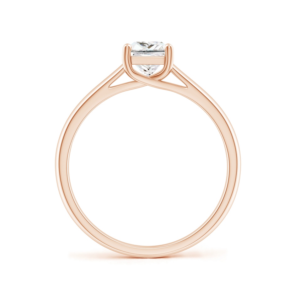 4.9mm GVS2 Princess-Cut Diamond Solitaire Engagement Ring in Rose Gold side-1