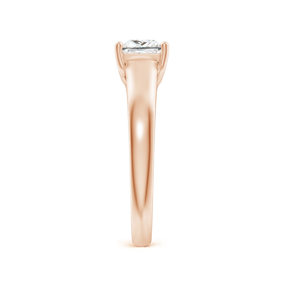 4.9mm GVS2 Princess-Cut Diamond Solitaire Engagement Ring in Rose Gold side-2