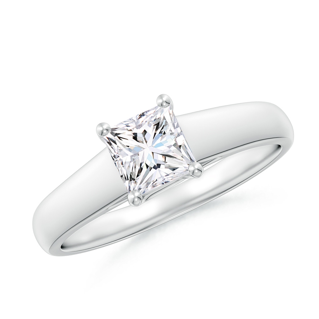 4.9mm GVS2 Princess-Cut Diamond Solitaire Engagement Ring in White Gold