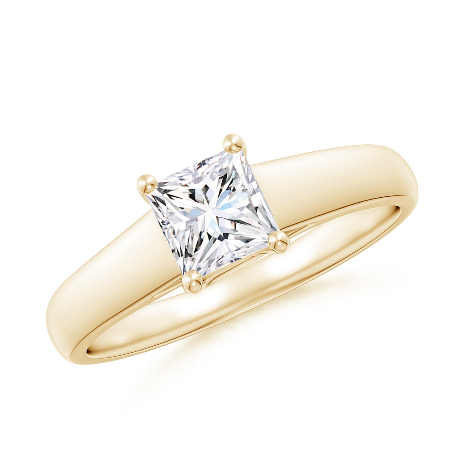 F-G, VS / 0.65 CT / 14 KT Yellow Gold