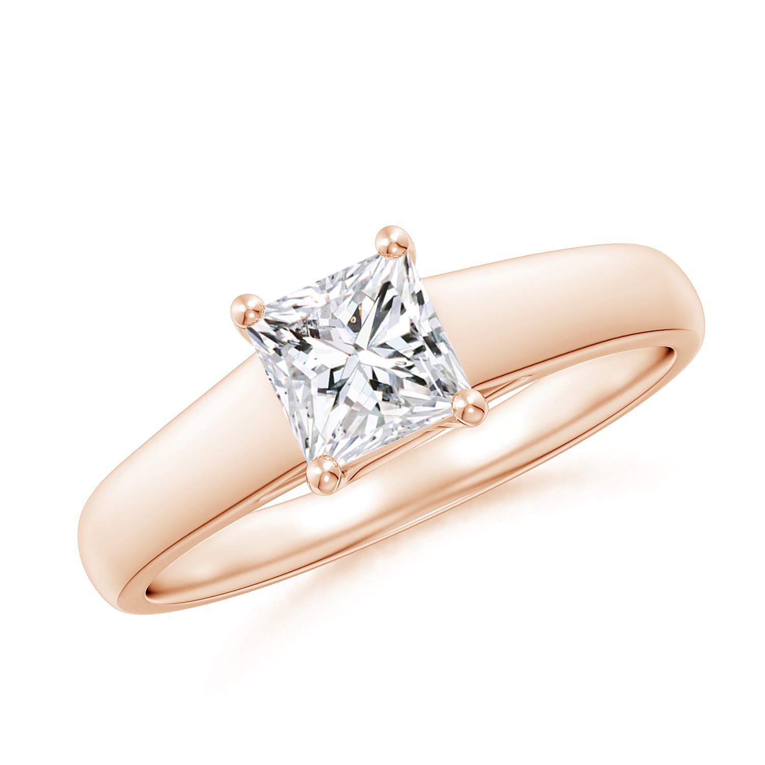 H, SI2 / 0.65 CT / 14 KT Rose Gold