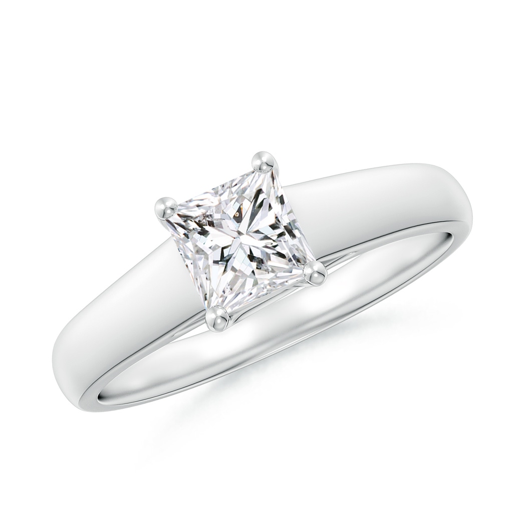 4.9mm HSI2 Princess-Cut Diamond Solitaire Engagement Ring in White Gold