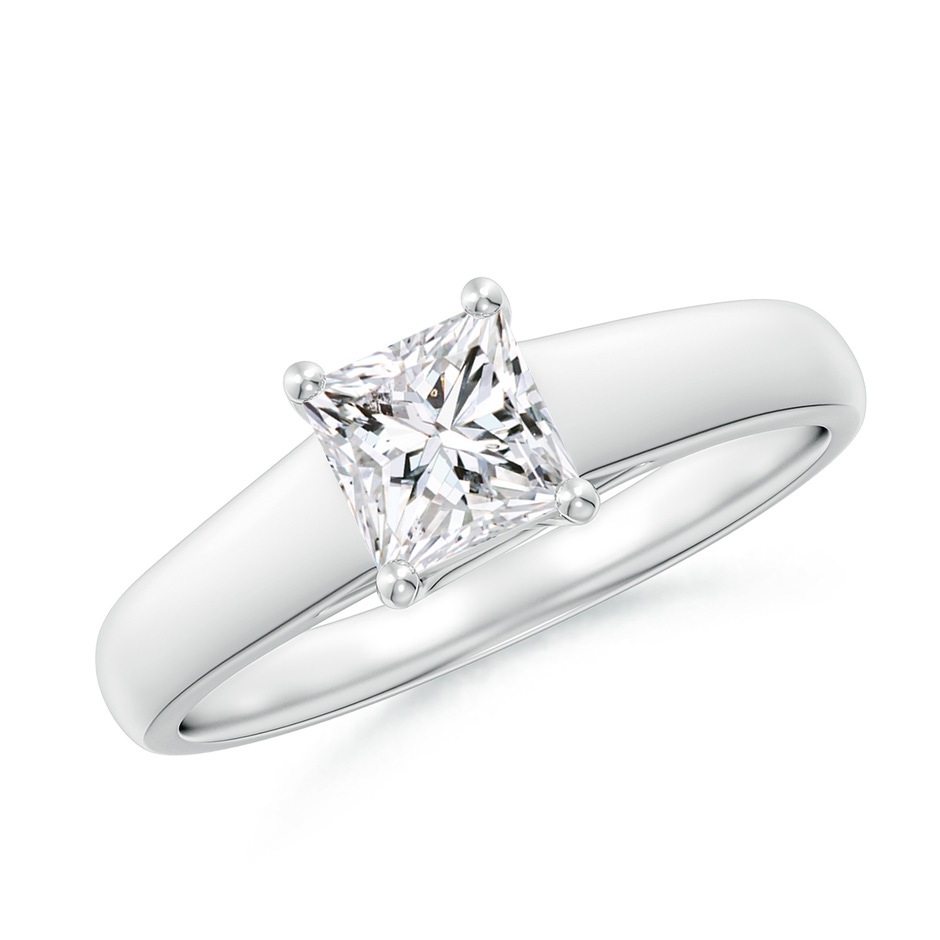 4.9mm HSI2 Princess-Cut Diamond Solitaire Engagement Ring in White Gold 