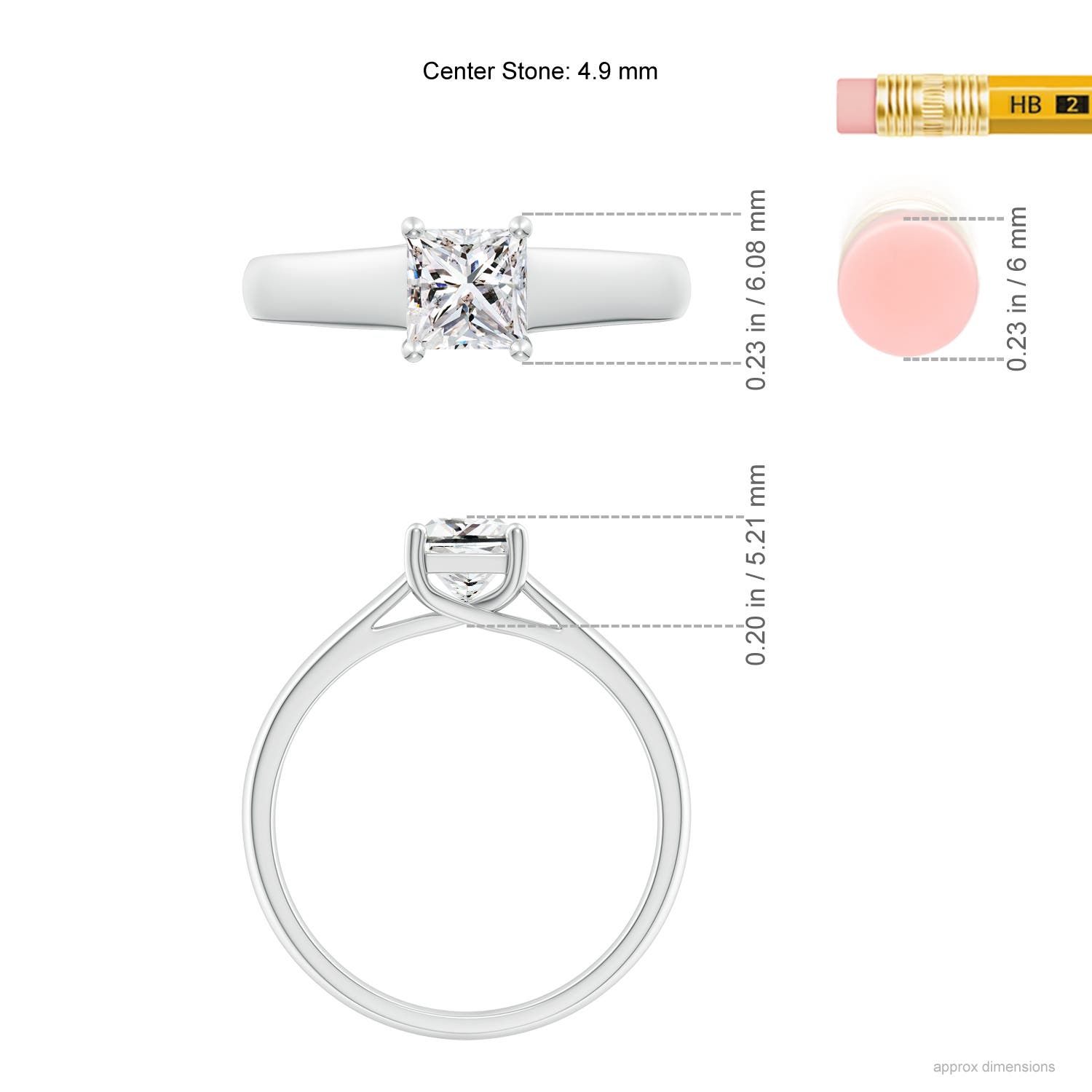 I-J, I1-I2 / 0.65 CT / 14 KT White Gold