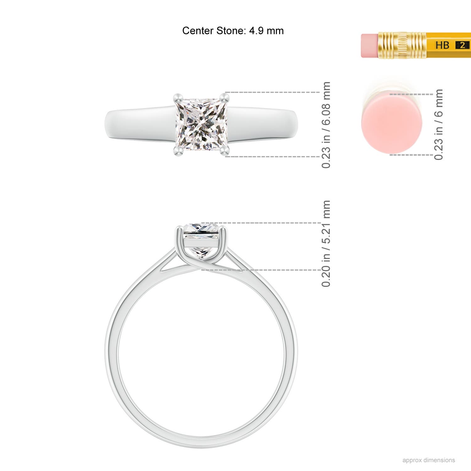 K, I3 / 0.65 CT / 14 KT White Gold