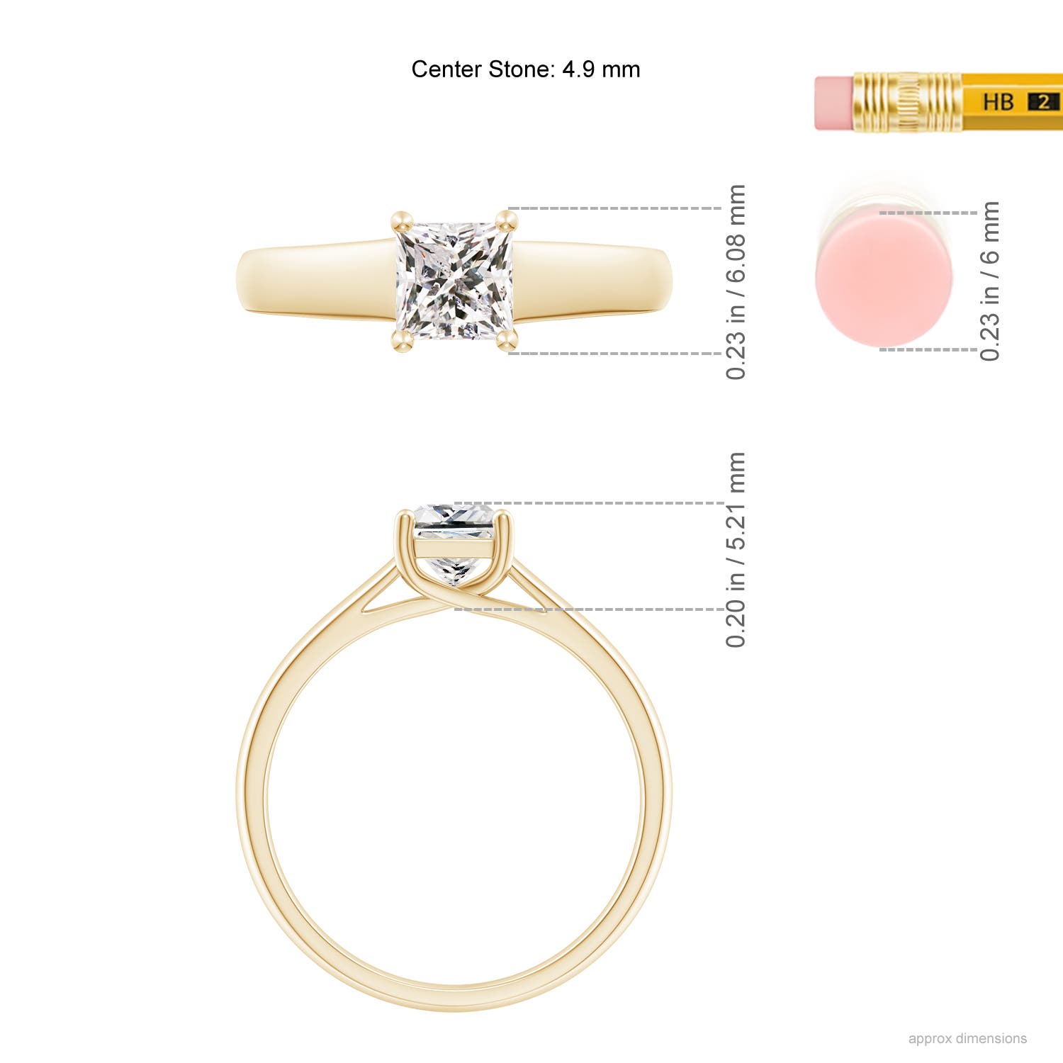 K, I3 / 0.65 CT / 14 KT Yellow Gold