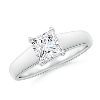 5.5mm GVS2 Princess-Cut Diamond Solitaire Engagement Ring in P950 Platinum