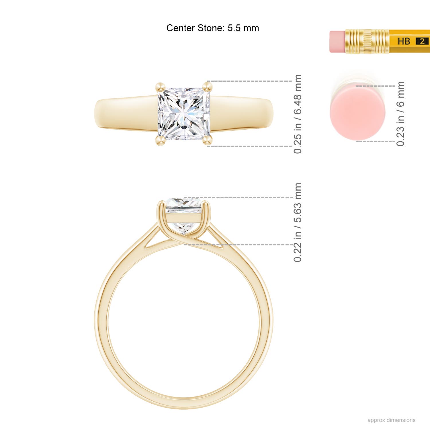 G, VS2 / 1.05 CT / 14 KT Yellow Gold