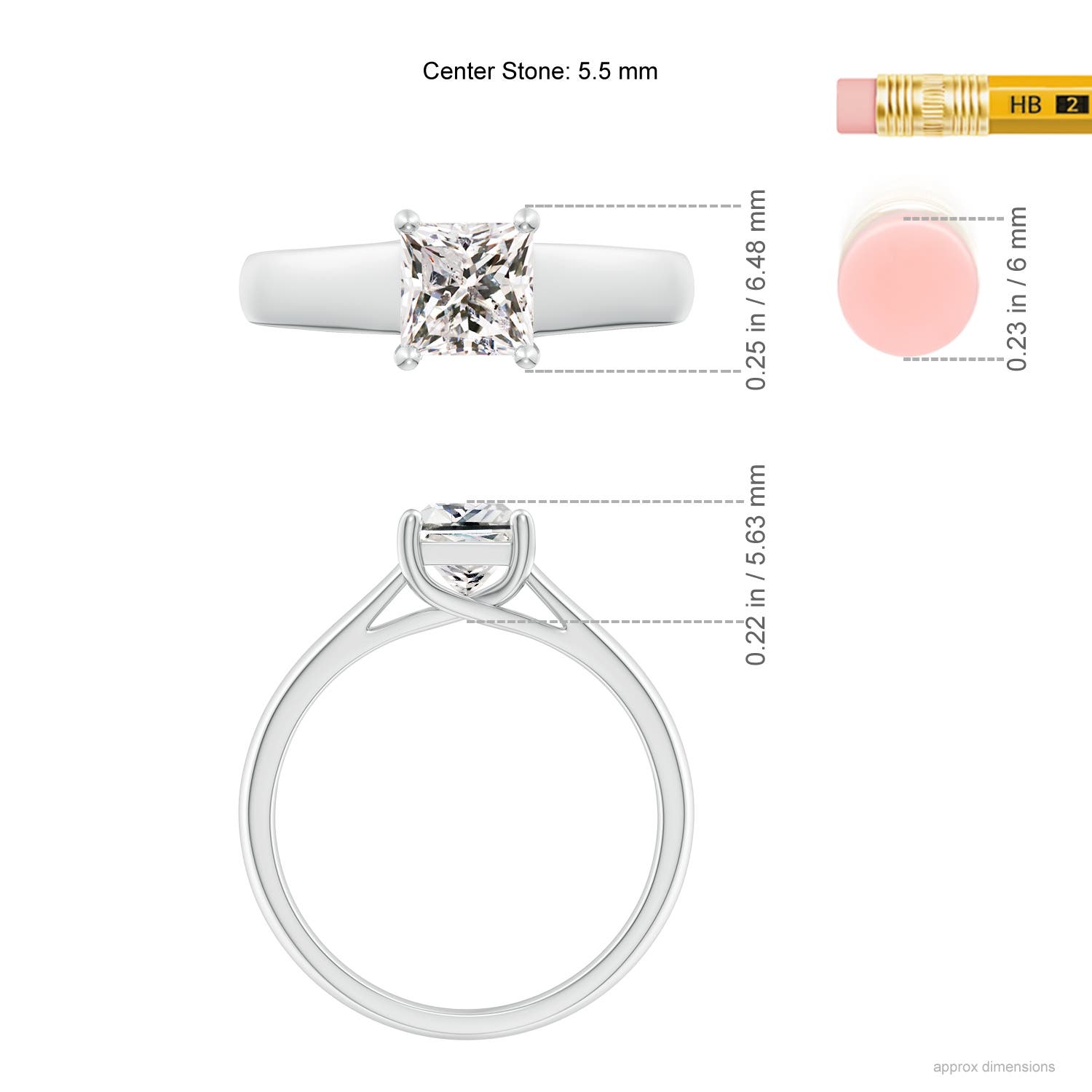 K, I3 / 1.05 CT / 14 KT White Gold