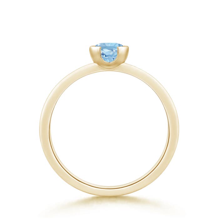 AAA - Aquamarine / 0.4 CT / 14 KT Yellow Gold