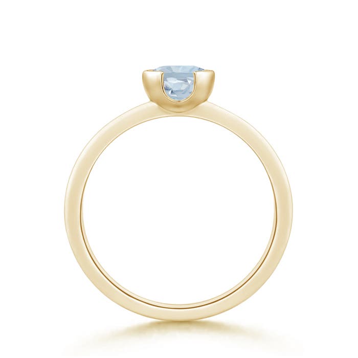 A - Aquamarine / 0.72 CT / 14 KT Yellow Gold