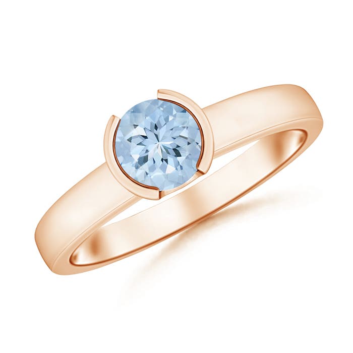 AA - Aquamarine / 0.72 CT / 14 KT Rose Gold