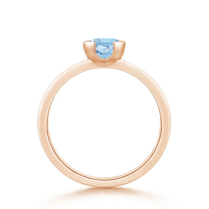 AAA - Aquamarine / 0.72 CT / 14 KT Rose Gold