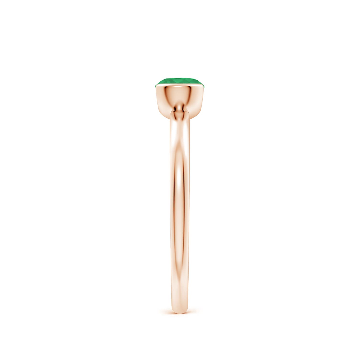 A - Emerald / 0.45 CT / 14 KT Rose Gold