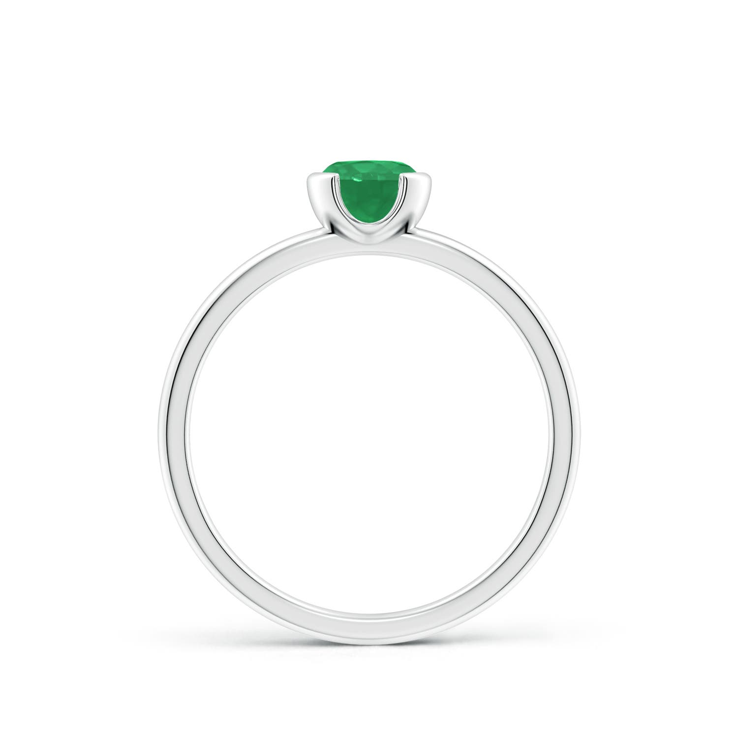 A - Emerald / 0.45 CT / 14 KT White Gold