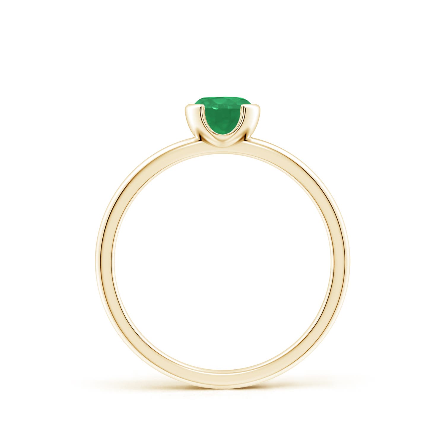 A - Emerald / 0.45 CT / 14 KT Yellow Gold