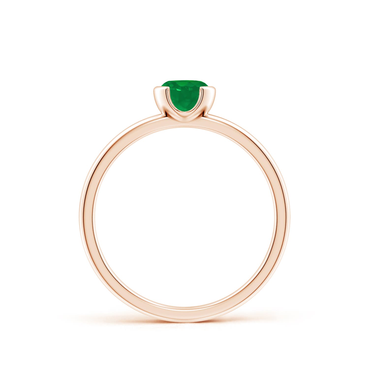 AA - Emerald / 0.45 CT / 14 KT Rose Gold